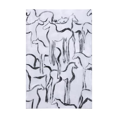 Horse Herd I (40 x 60) Canvas Art Print