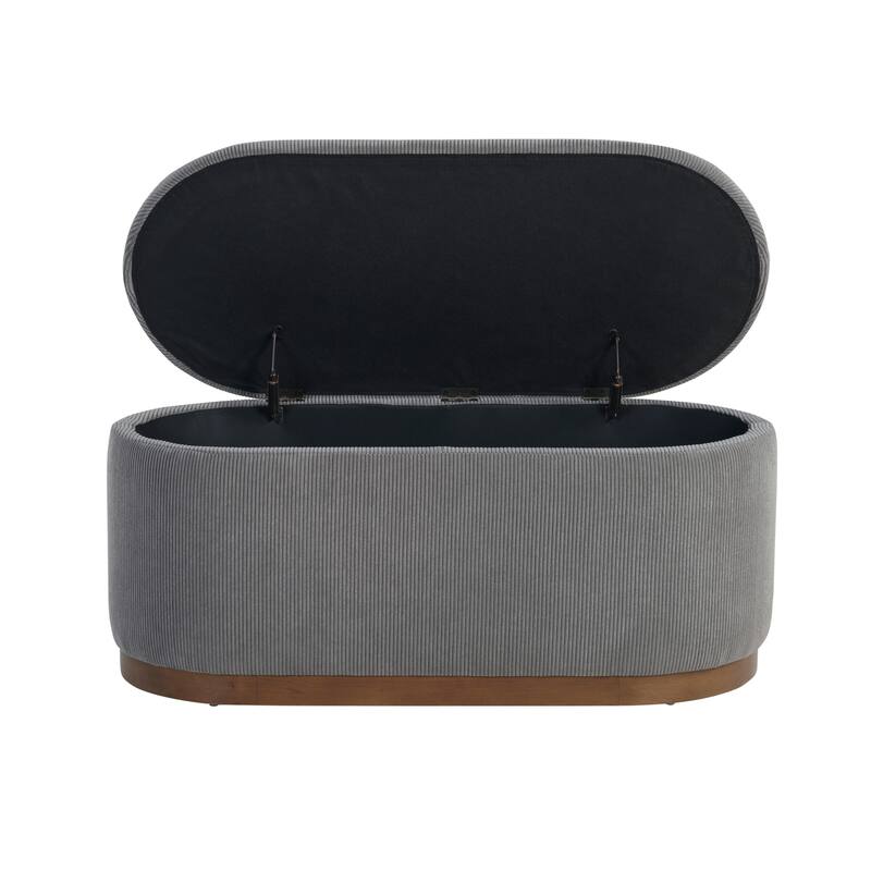 Lift Top Storage Bench Foam Cushioned Seat