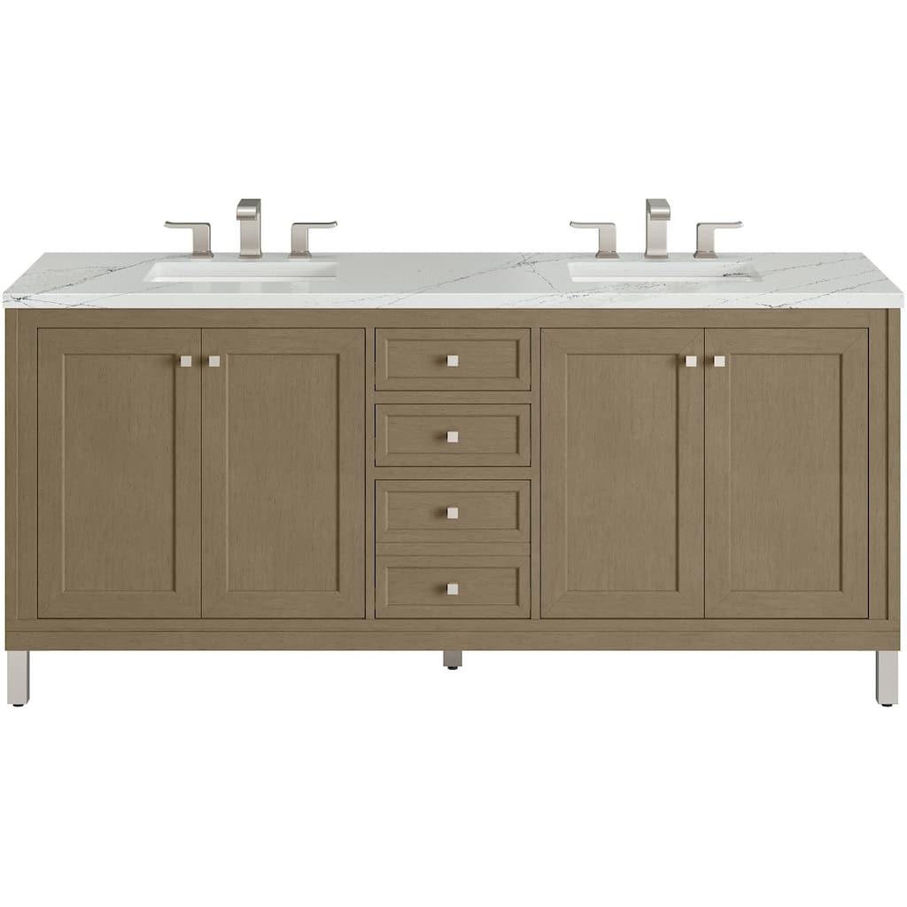 James Martin Vanities 503-V72-3ENC Chicago 72" Free Standing Double