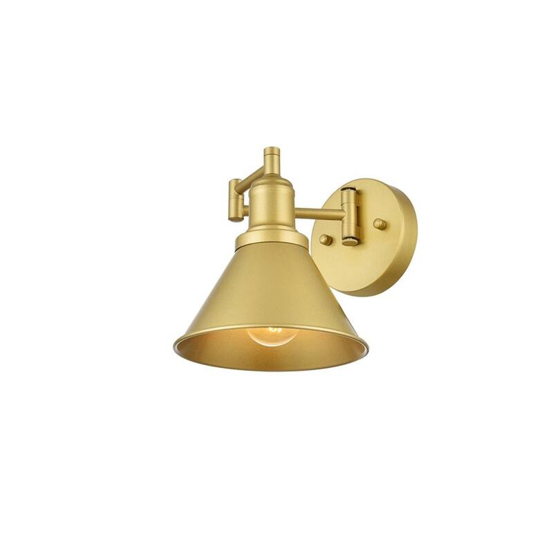 Jude 1 Light Black Swing Arm Wall Sconce