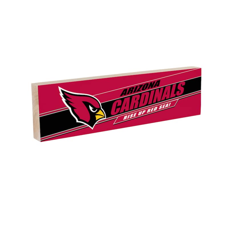 Arizona Cardinals Wooden Tabletop Mantel Shelf Sign