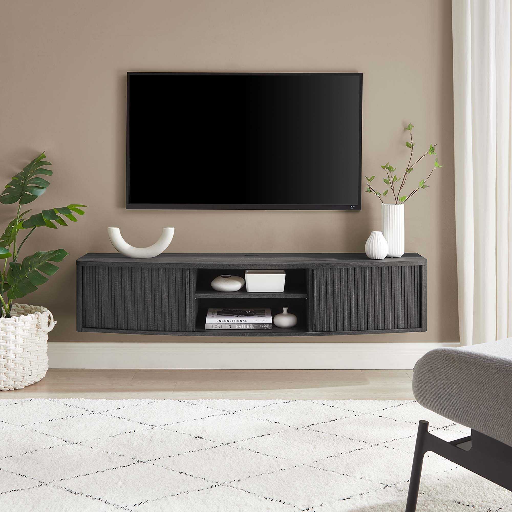 Resonance 60 Wall Mount TV Stand On Sale Bed Bath Beyond 38229690