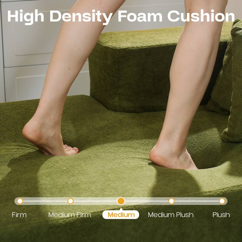 ​​OVIOS Modern Minimalist No-Assembly Living Room Set​