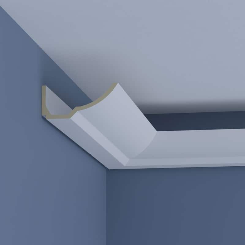 3 1/8"H x 7"P x 96"L Benjamin Crown Moulding - 1-Pack