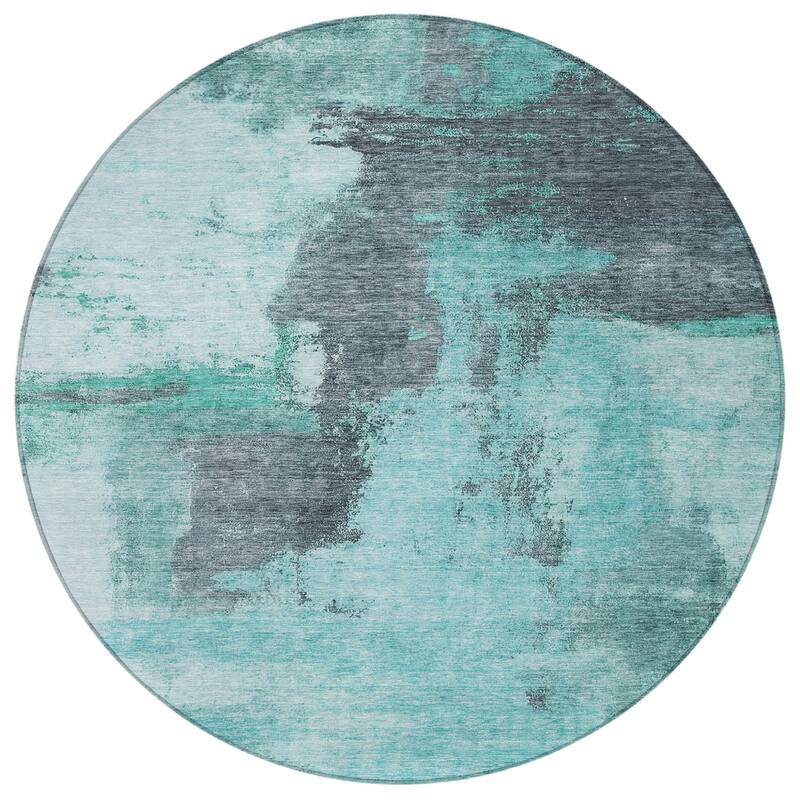 HomeRoots Abstract Transitional Rectangle Outdoor Rug