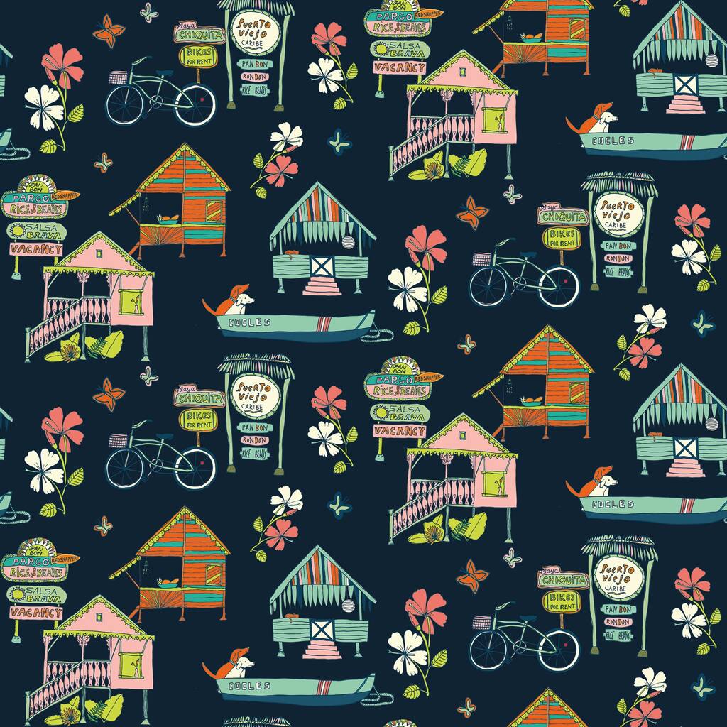 Blue Caribbean Peel and Stick Wallpaper by RoomMates