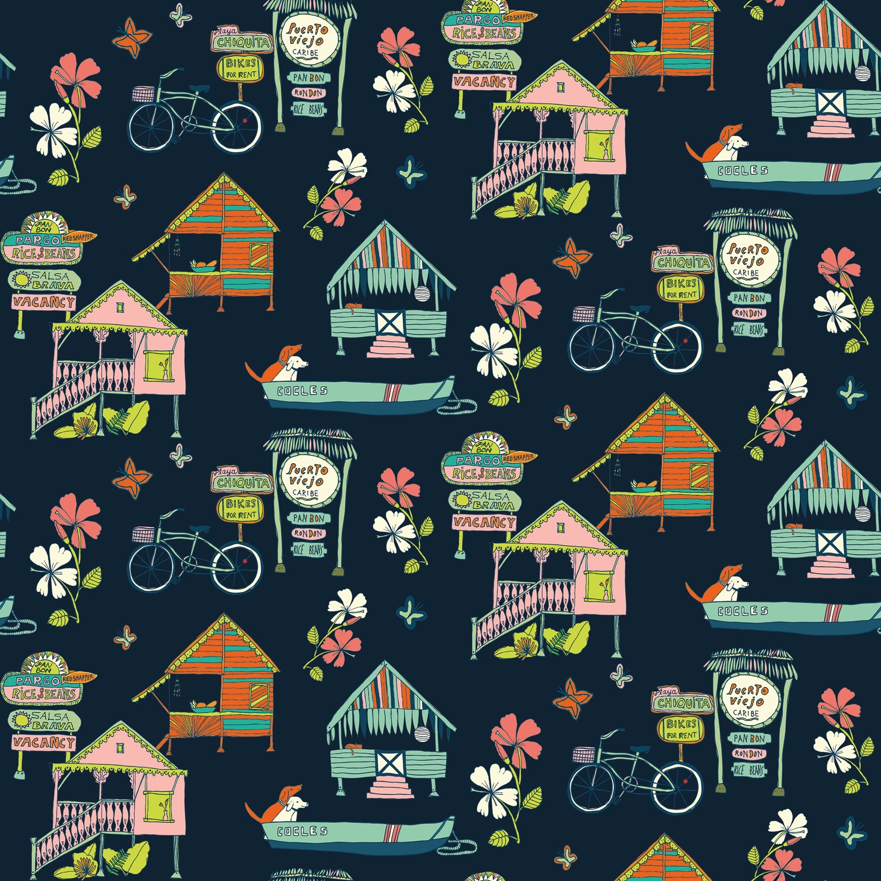 Blue Caribbean Peel and Stick Wallpaper by RoomMates