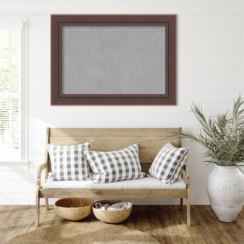 Amanti Art Moab Brown Bronze Framed Magnetic Board