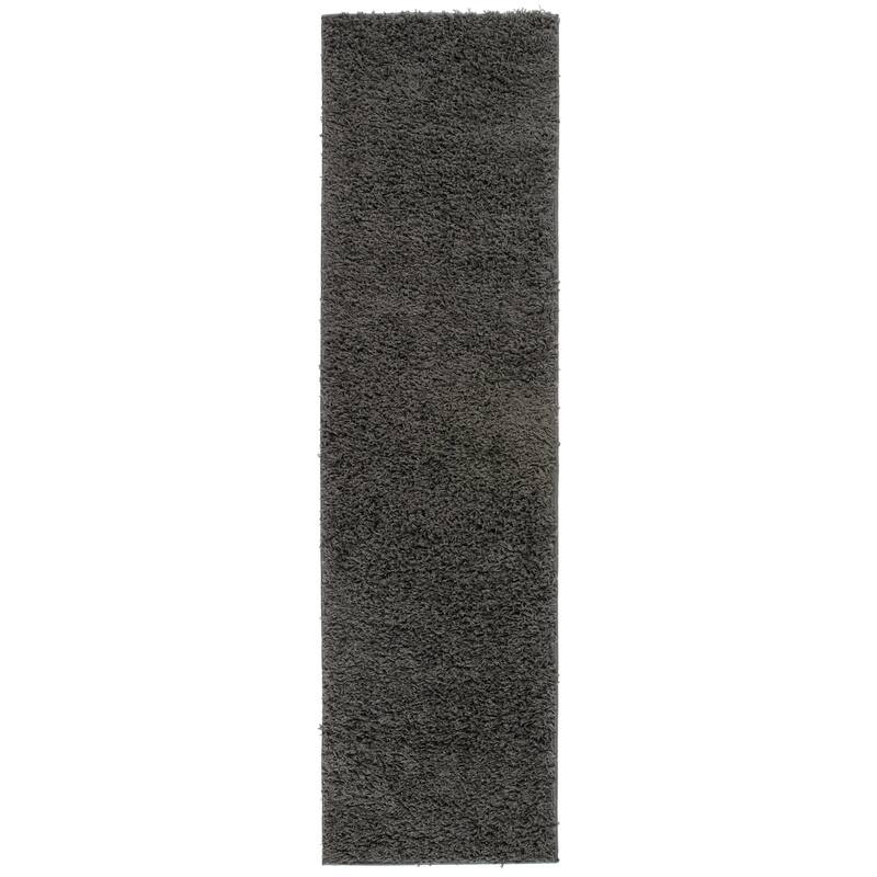 World Rug Gallery Contemporary Solid Cozy Plush Shag Area Rug