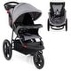 preview thumbnail 2 of 17, Babyjoy Jogging Stroller Foldable Jogger with Adjustable Canopy - See Details Grey
