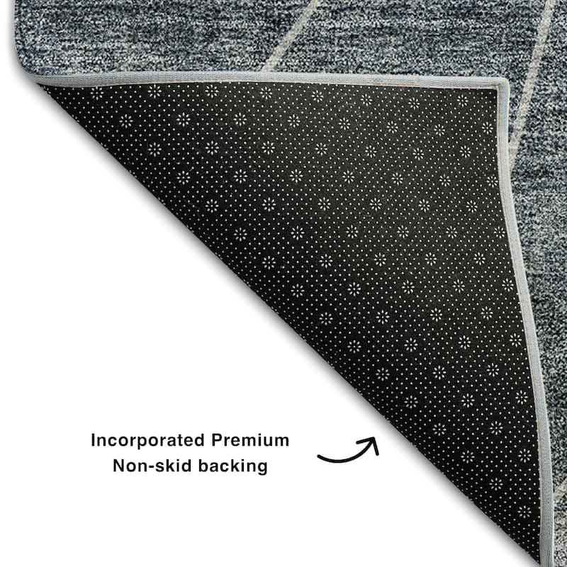 Premium Washable Super Soft Geo Abstract Mayfield Rug