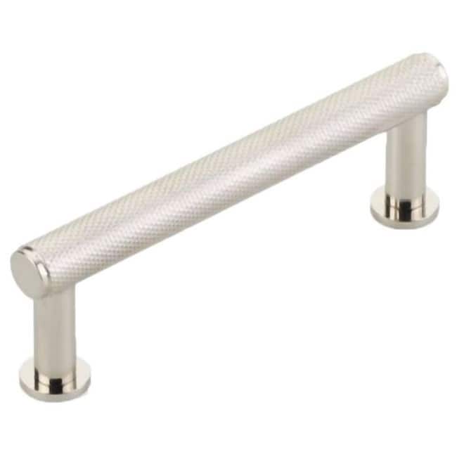 Schaub and Company Pub House 3-1/2" Center to Center Diamond Knurled - Polished Nickel