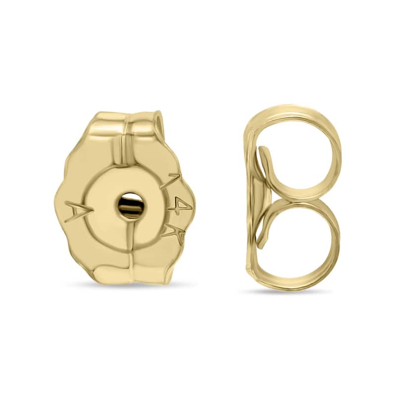 Marquee 14K Yellow Gold 4MM Square Ruby Earrings