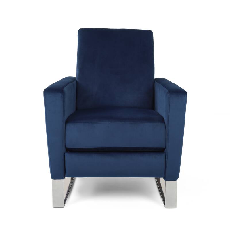 Contemporary Modern Recliner, Tufted Push-back Recliner