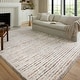 preview thumbnail 7 of 30, Alexander Home Modern Kenya Shag Area Rug 2' 3" x 4' - Ivory / Multi - Rectangle