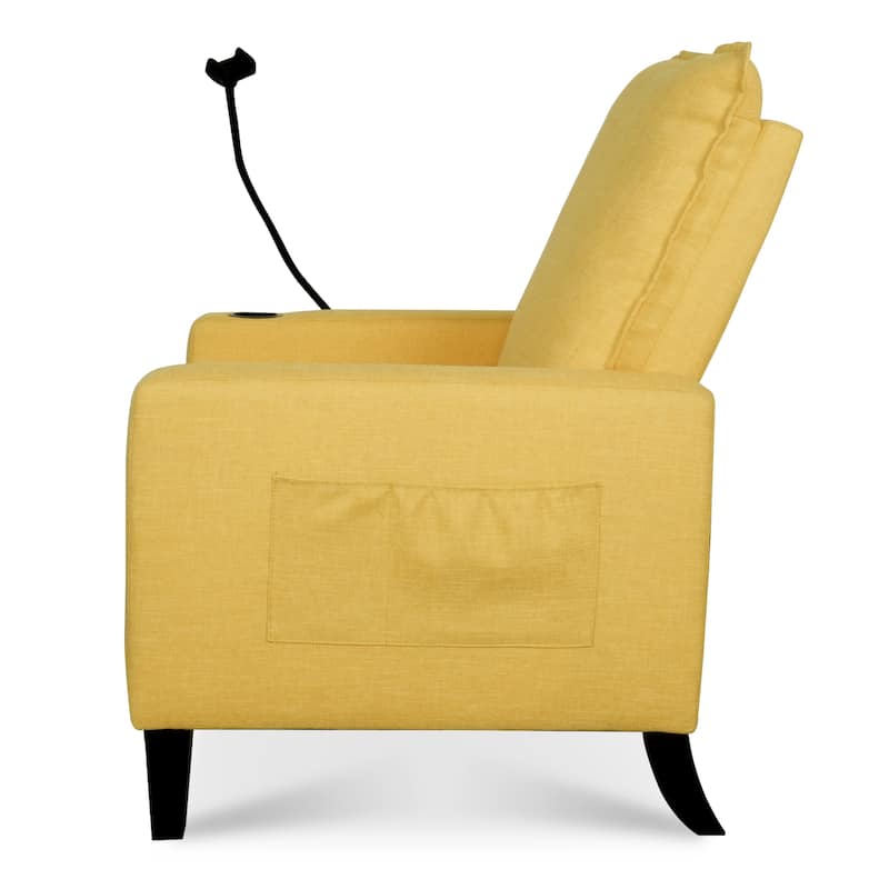 Adjustable Recliner Sofa for Adults with Mobile Phone Holder and Cup Holder