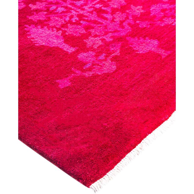 Overdyed One-of-a-Kind Hand-Knotted Area Rug - Pink - 4' 9" x 6' 10"