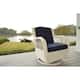 Rio Vista Outdoor Wicker Swivel Glider Chair (Set of 2) - White