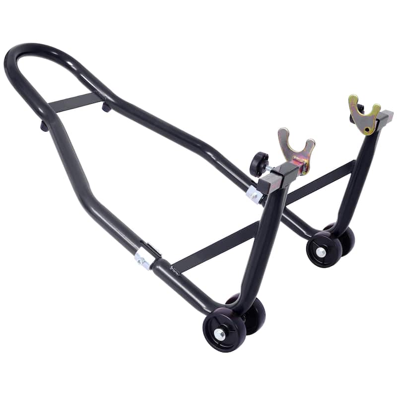 Motorcycle Stand 1000LB Sport Bike Front and Rear Wheel Lift Swingarm Paddock Stands Black U