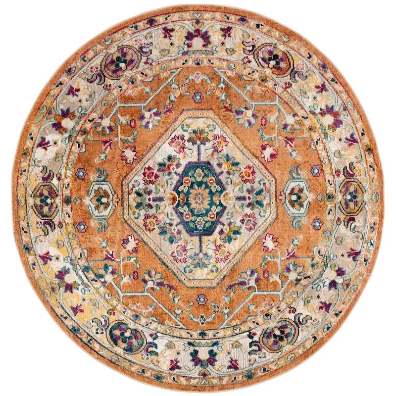 SAFAVIEH Savannah Basmah Boho Oriental Polyester Medallion Rug