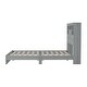 preview thumbnail 5 of 17, Vintage Queen Platform Bed with USB Ports and Storage Headboard