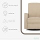 preview thumbnail 10 of 23, Evolur Harlow Deluxe Upholstered Plush Seating Glide Rocker