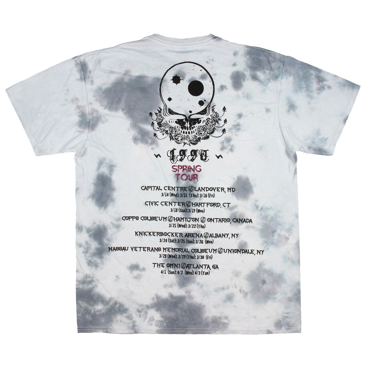 Shop Grateful Dead Shirt Adult Men S Tie Dye 1990 Spring Tour
