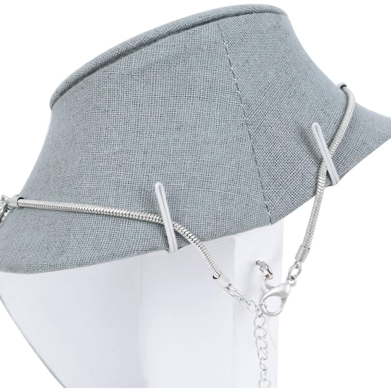 Linen Covered Wood Jewelry Necklace Bust Display - S