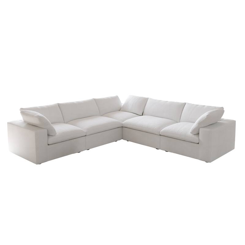 V-shaped Large Corner Sectional Sofa Modern Upholstered Couch
