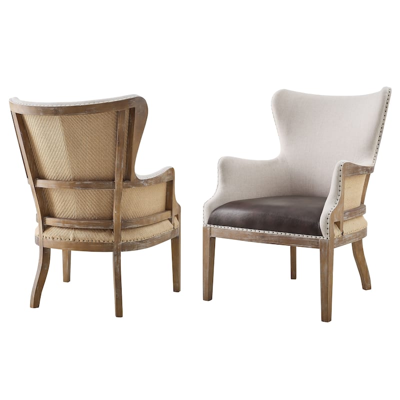 Steve Silver Glarus Two-tone Wingback Accent Chair