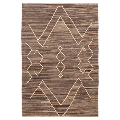 Sivas Brown Kilim 6'8" x 9'8" - 6'8 x 9'8