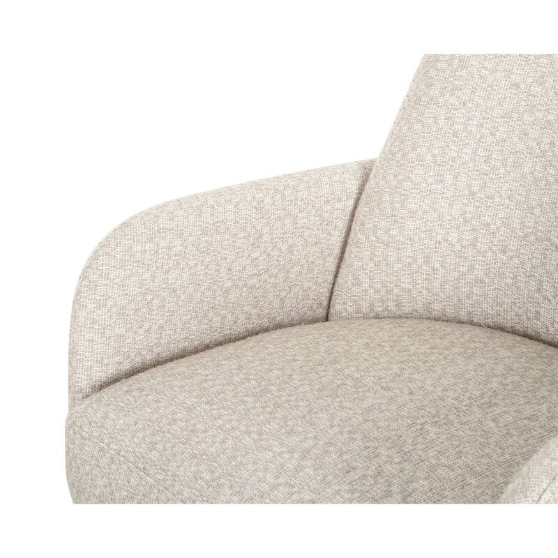 Modrest Cando Modern Beige Fabric Dining Chair