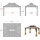 preview thumbnail 89 of 142, Outdoor Hardtop Gazebo Pergola w Galvanized Steel Roof and Aluminum Frame, Prime Curtains and nettings include