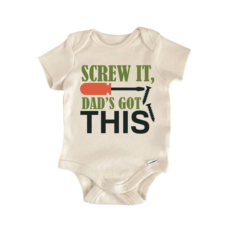 Screw It Dad's Got This Father's Day - Baby Boy Girl Clothes Bodysuit Funny Cute - Pink - 0-3M