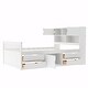 preview thumbnail 10 of 52, Captain Platform Bed Frame with Storage Bookcases, Shelves & Four Drawers