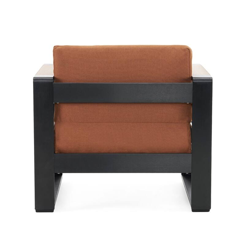 GIOVANNA CLUB CHAIR with Soft Cushions and Durable Wooden Frame, Perfect for Indoor and Outdoor