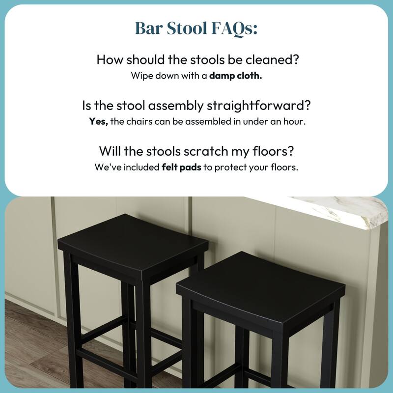 Now Furniture Solid Wood Backless Saddle Seat Bar Height Stool