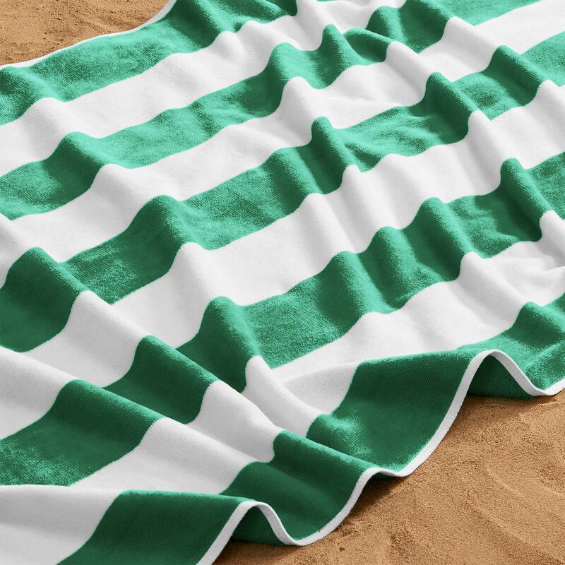 Luxurious Cotton Cabana Stripe Beach Towel