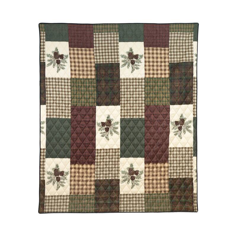 Your Lifestyle by Donna Sharp Pine Panels Polyester Throw