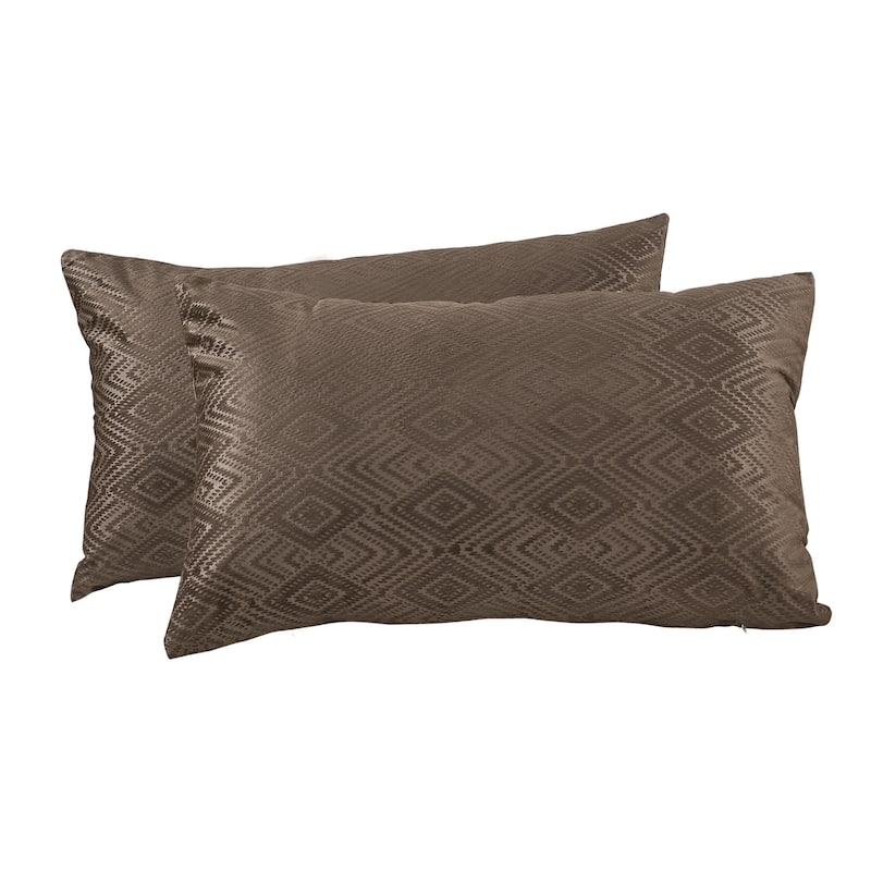 Tonopah Ikat Velvet Throw Pillow Cover Set, NO INSERT