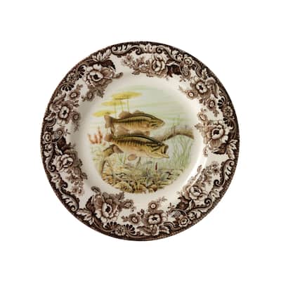 Spode Woodland Fish Motif 8 Plate
