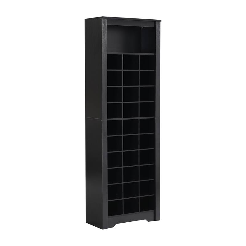 Stylish Free Standing 30 Shoe Cubby Console for Hallway