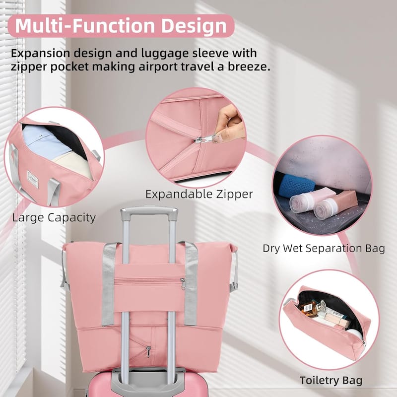Luggage Sets 6 Piece with Duffel Bags, Hardside Expandable Suitcases with Spinner Wheels TSA Lock