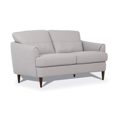 Yvette Pearl Gray T-Shaped Cushion Loveseat