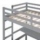 preview thumbnail 40 of 39, Multifunctional Design Loft Bed with Built-in Writing Desk and Shelves, Efficient space, Twin size