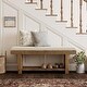 preview thumbnail 4 of 6, 47-Inch Solid Wood Bench with Storage Shelf for Bedroom, Entryway, Mudroomn