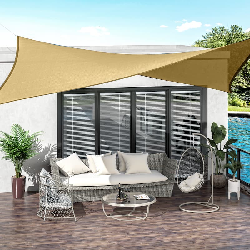Outsunny 20' x 13' Outdoor Patio Rectangle Sun Shade Canopy