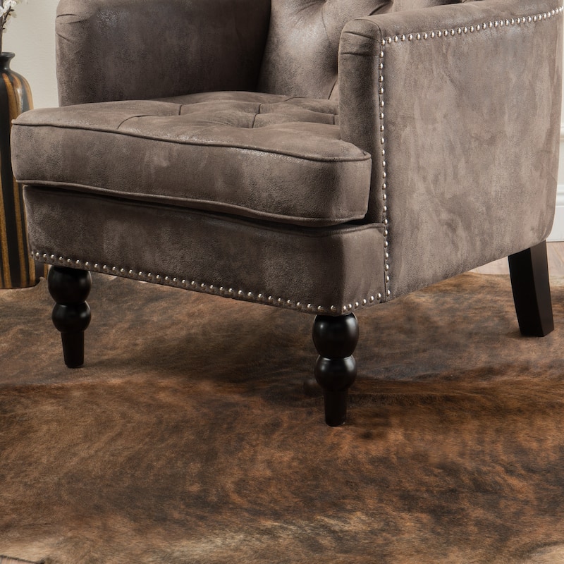 28" Button Tufted Club Chair