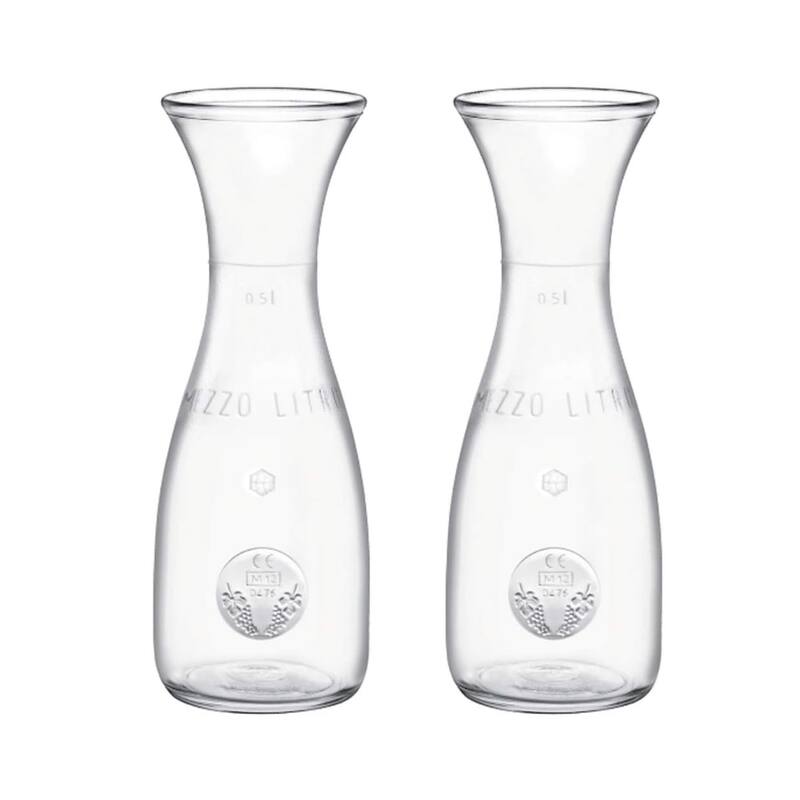 Bormioli Rocco Set of 2 Misura PZ Carafes - 17 oz