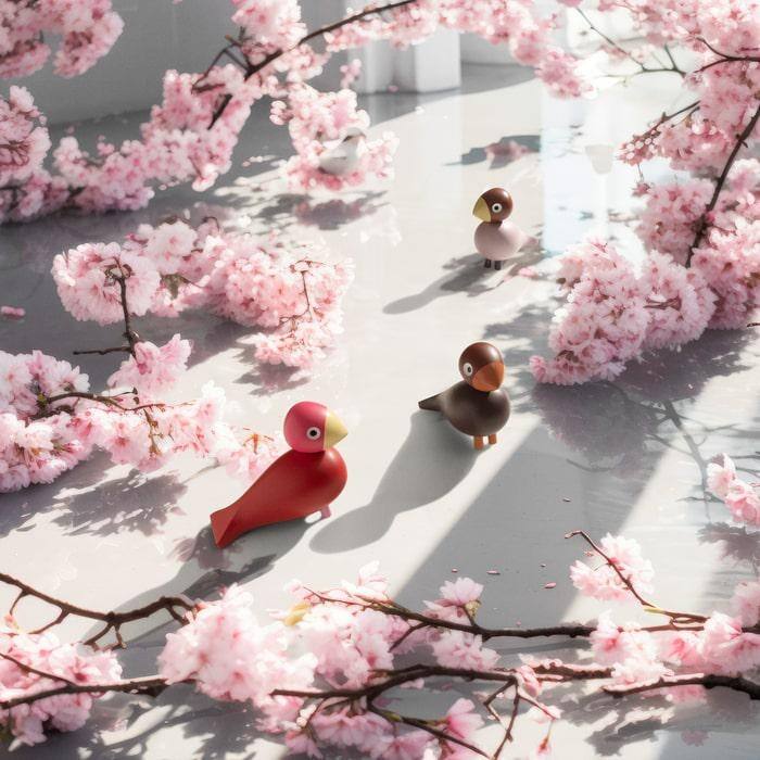 Kay Bojesen Year Bird Flora 2024, Pink - H: 4.9"